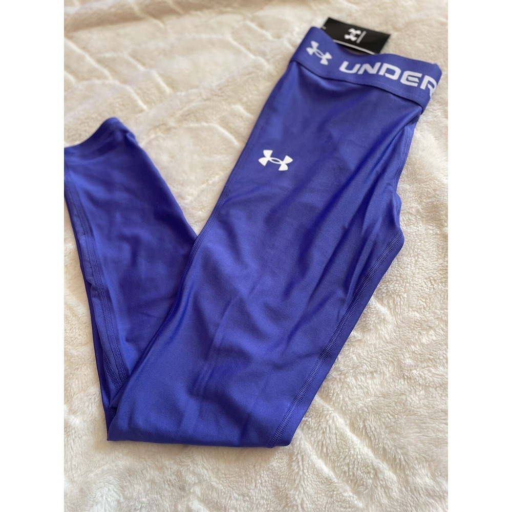 Under Armour Leggings YLG Youth Large Purple Athletic Pants Girls New